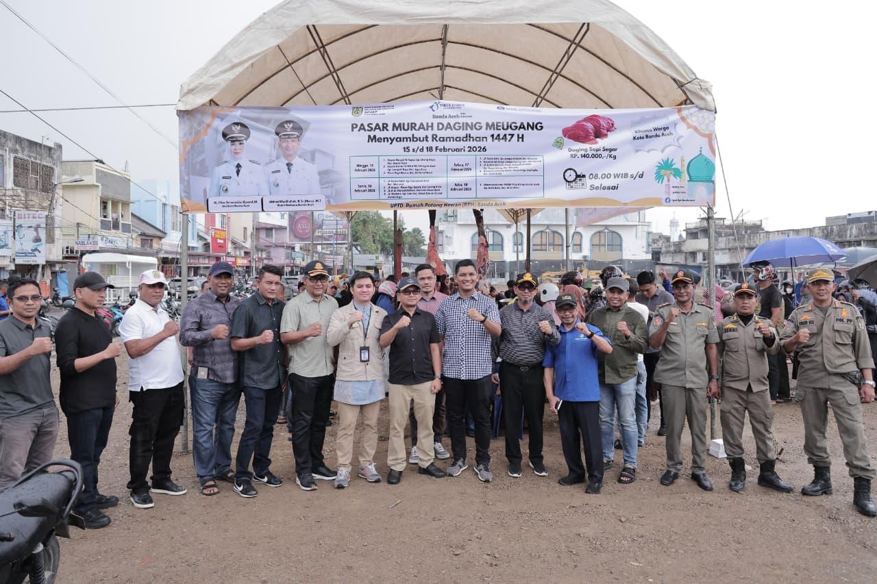 Pemerintah Kota Banda Aceh melakukan intervensi pasar secara masif untuk menekan lonjakan harga daging menjelang tradisi meugang Ramadan 1447 H.