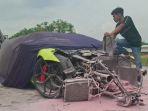 Lambhorgini dan Suzuki Ignis Bertabrakan di Tol Jombang-Mojokerto, Kelalaian Supir Jadi Penyebab