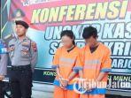 Pasangan-kekasih-yang-membobol-mesin-ATM-saat-dirilis-di-Polresta-Sidoarjo.jpg