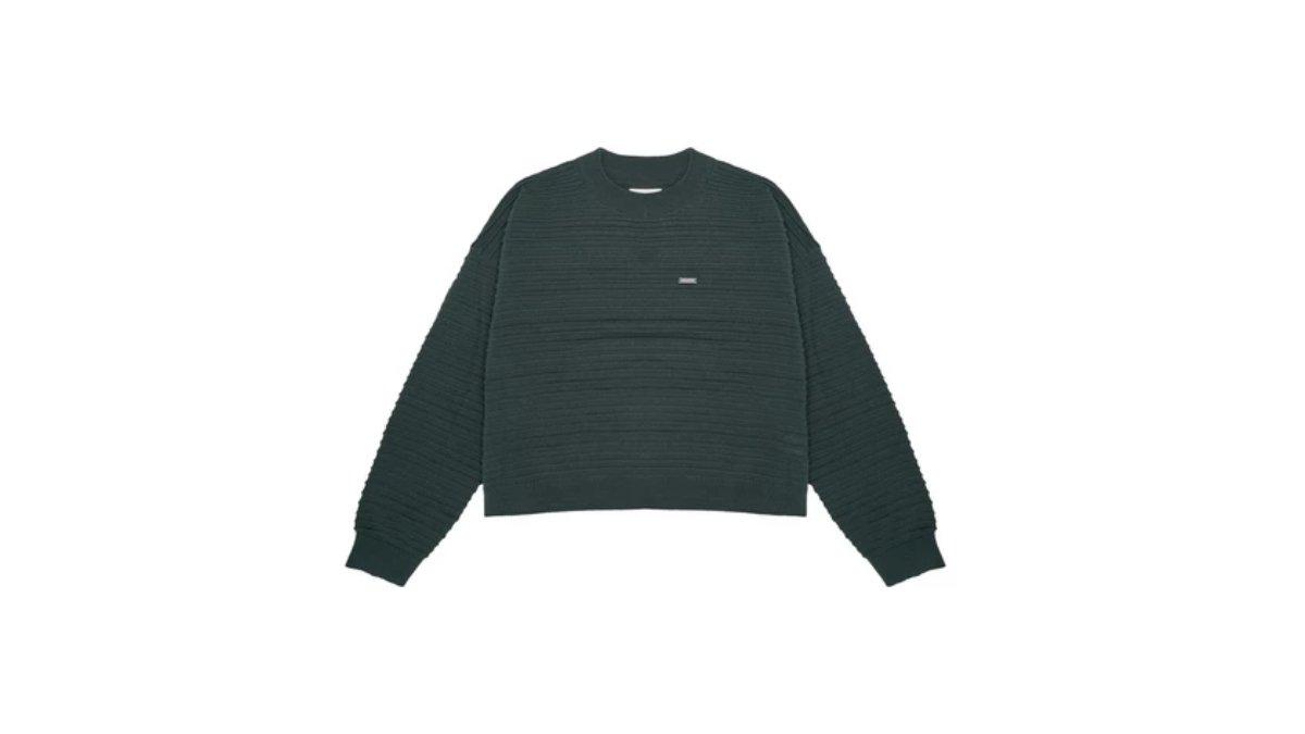 3Second Jaket Stripe Wanita Knit Crewneck Sweater Caprice HP-C010725