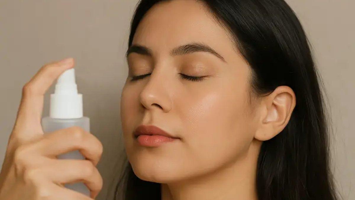 Mengunci make up dengan setting spray