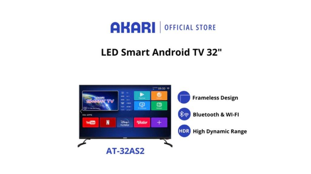 AKARI Smart Android TV 32 inch Bluetooth AT-32AS2