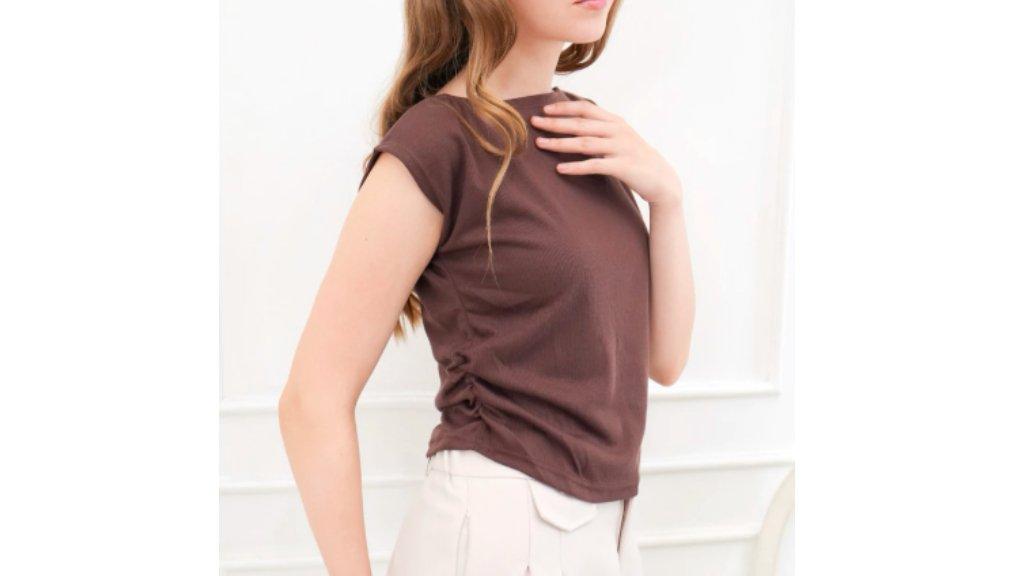 ( ALRIA ) HANA TOP - Knit Wear Baju Atasan Rajut Wanita Kerut Oval Tanpa Lengan #14