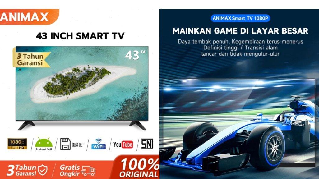 4 Rekomendasi TV Android 43 Inch Harga Mulai Rp3 Jutaan ...