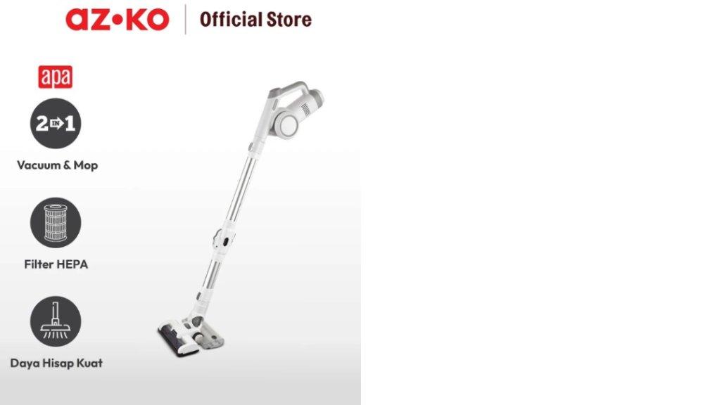AZKO Apa Vacuum Cleaner Cordless Bended Dengan Pel Alat Pembersih Vakum Nirkabel Cleaning Tool Mesin Vacuum Cleaner