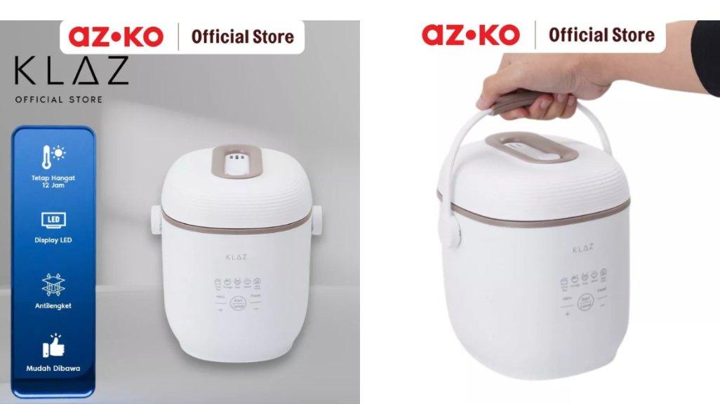 AZKO Klaz 300 ml Rice Cooker Digital - Putih