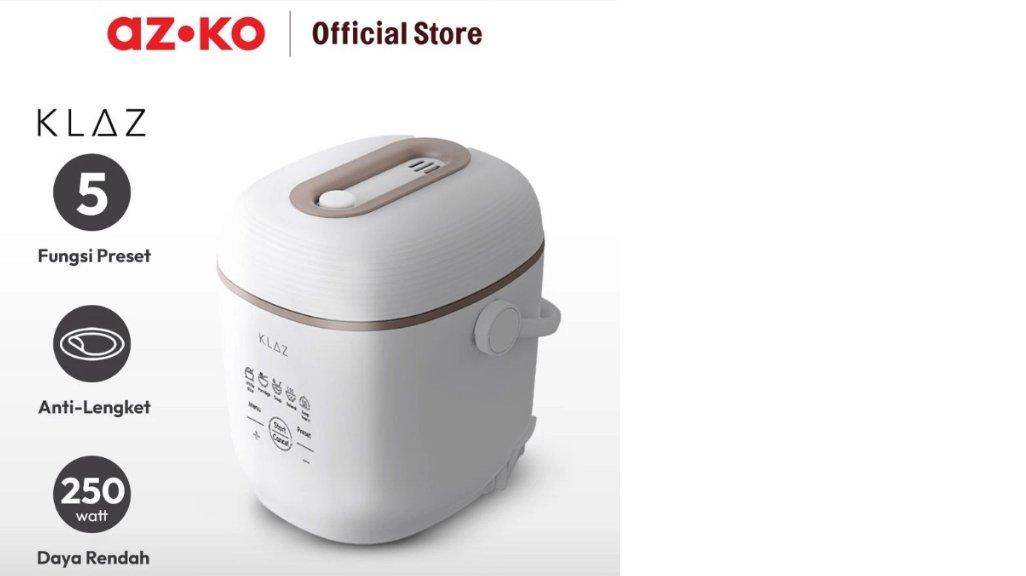 AZKO Klaz 300 ml Rice Cooker Digital - Putih Magic Jar Magic Com Penanak Nasi