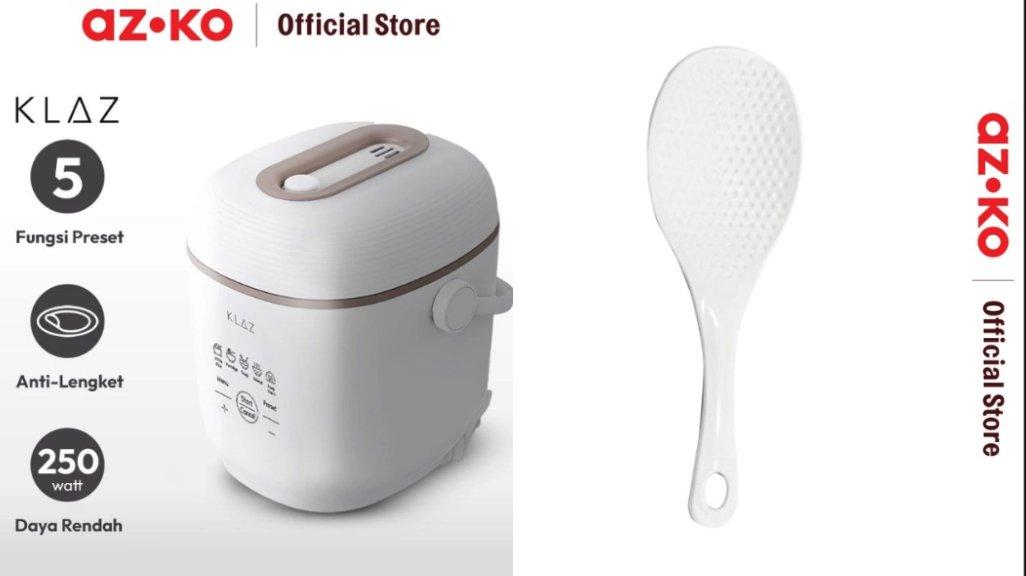 AZKO Klaz 300 ml Rice Cooker Digital - Putih.