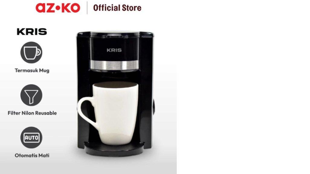 AZKO Kris 125 ml Coffee Maker 350 watt Mesin Pembuat Kopi Peralatan Minum Espresso Machine