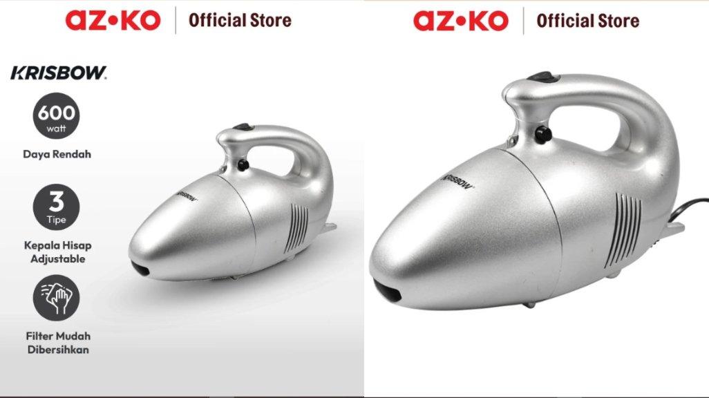 AZKO Krisbow Vacuum Cleaner Dry Turbo Tiger 600 watt.