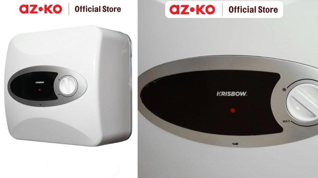 AZKO Krisbow Water Heater Listrik 200 watt Kwh 10 Liter