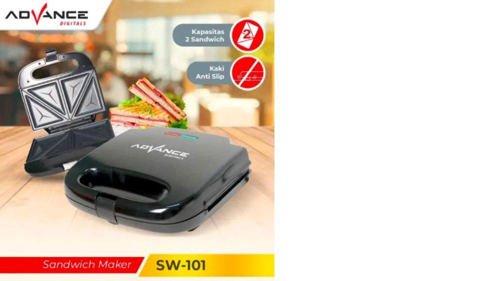 Advance SW101 Sandwich Maker Toaster Mesin sarapan Pembuat roti lapis Roti Telur goreng Pemanggang Roti