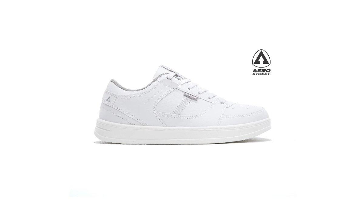 Aerostreet 37-44 Hoops Low 2.0 Putih Abu Muda Putih - Sepatu Sneakers Casual