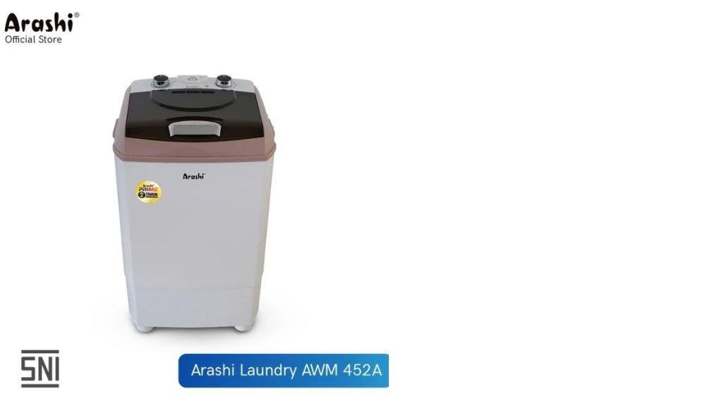 Arashi Laundry AWM 452A Mesin Cuci 1 Tabung 4.5 KG
