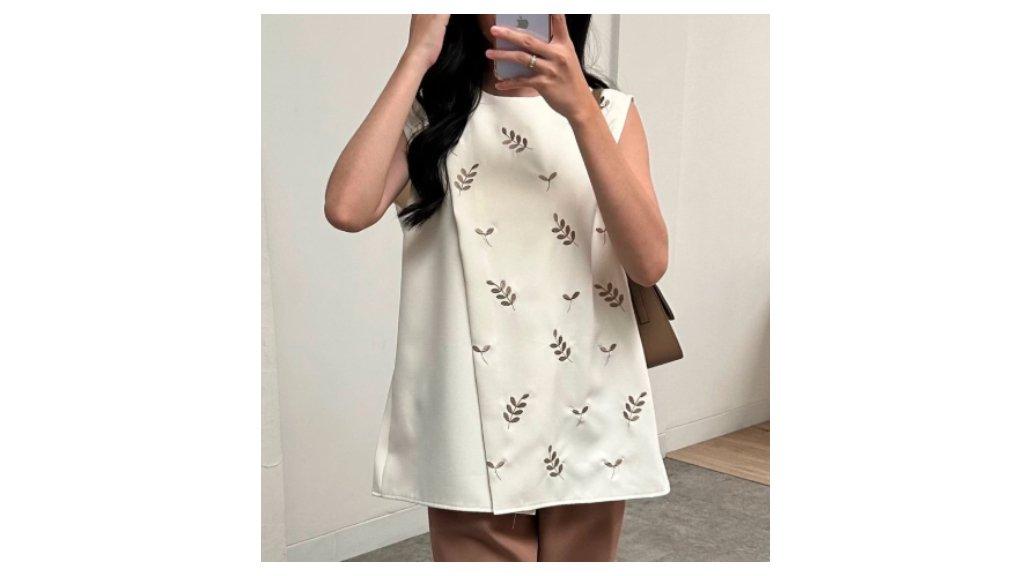 Ariana Vest | ATKEY - Atasan Rompi Wanita Motif Bordir