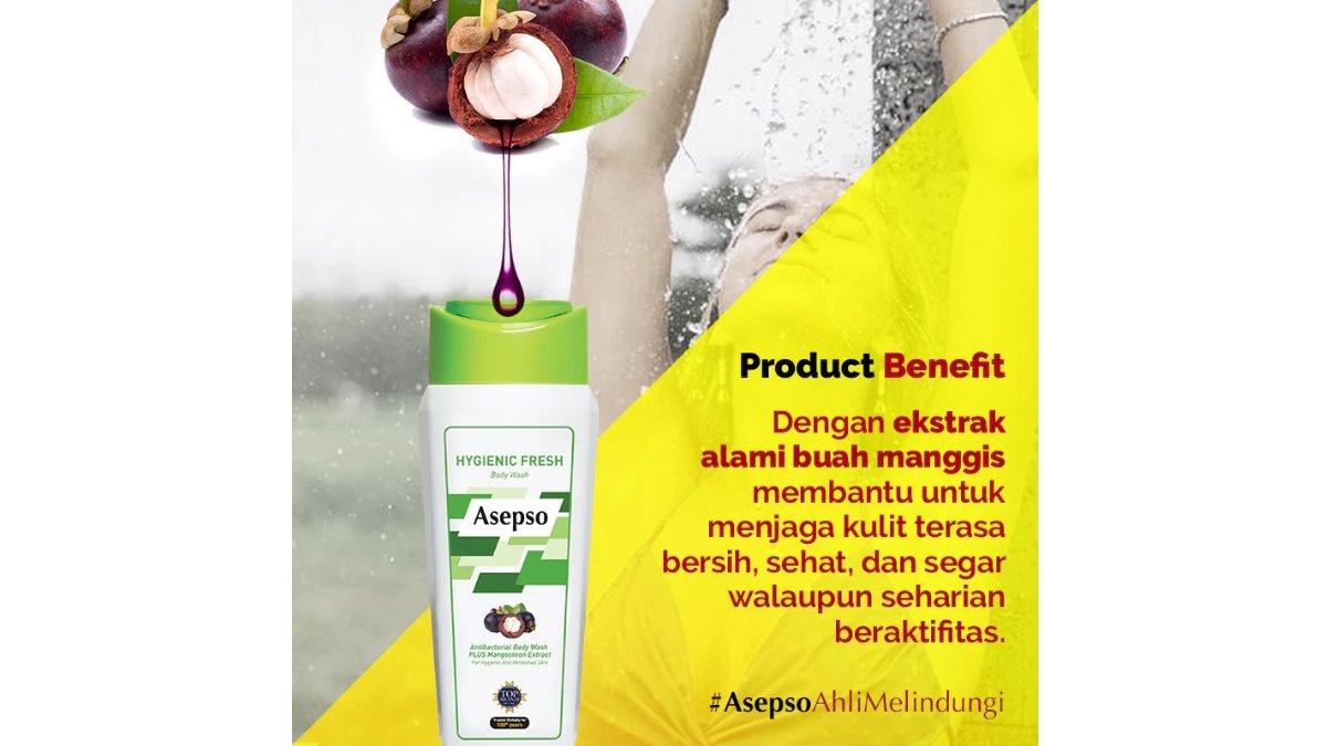 Asepso Antibacterial Body Wash Hygienic Fresh