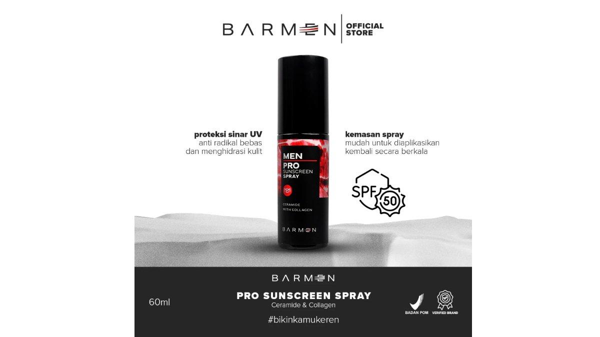 BARMEN PRO Sunscreen Spray Ceramide With Collagen SPF 50
