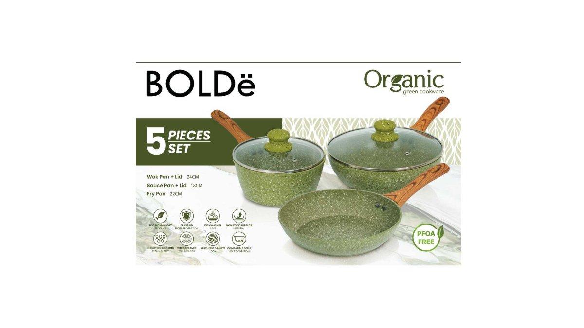BOLDe Organic Pan Set 5pcs