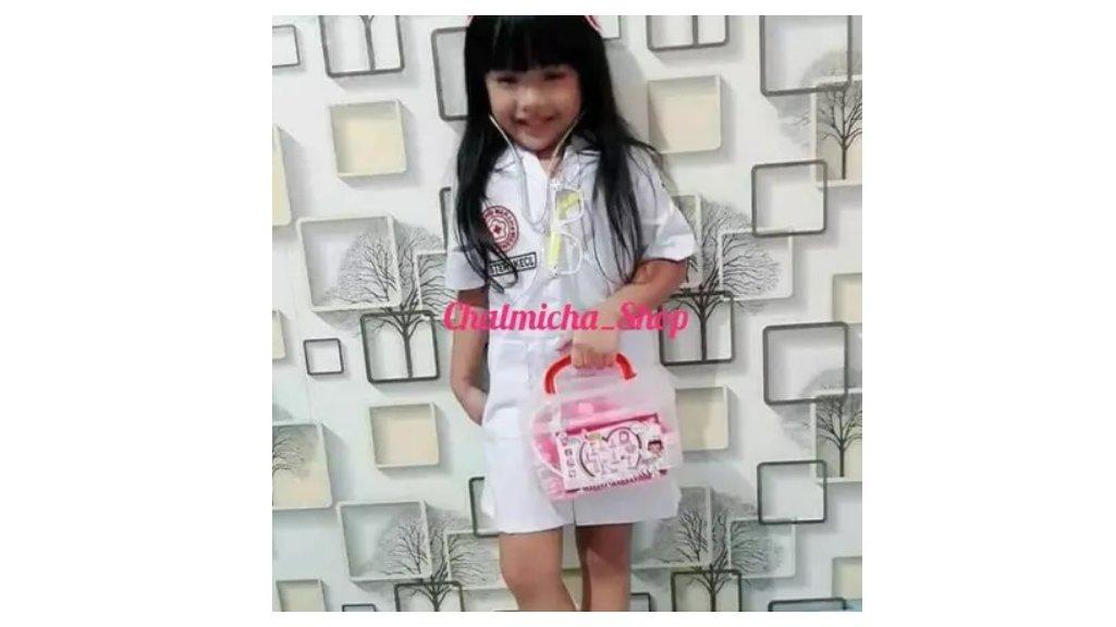 Baju Seragam Kostum Karnaval Profesi Suster Perawat Anak