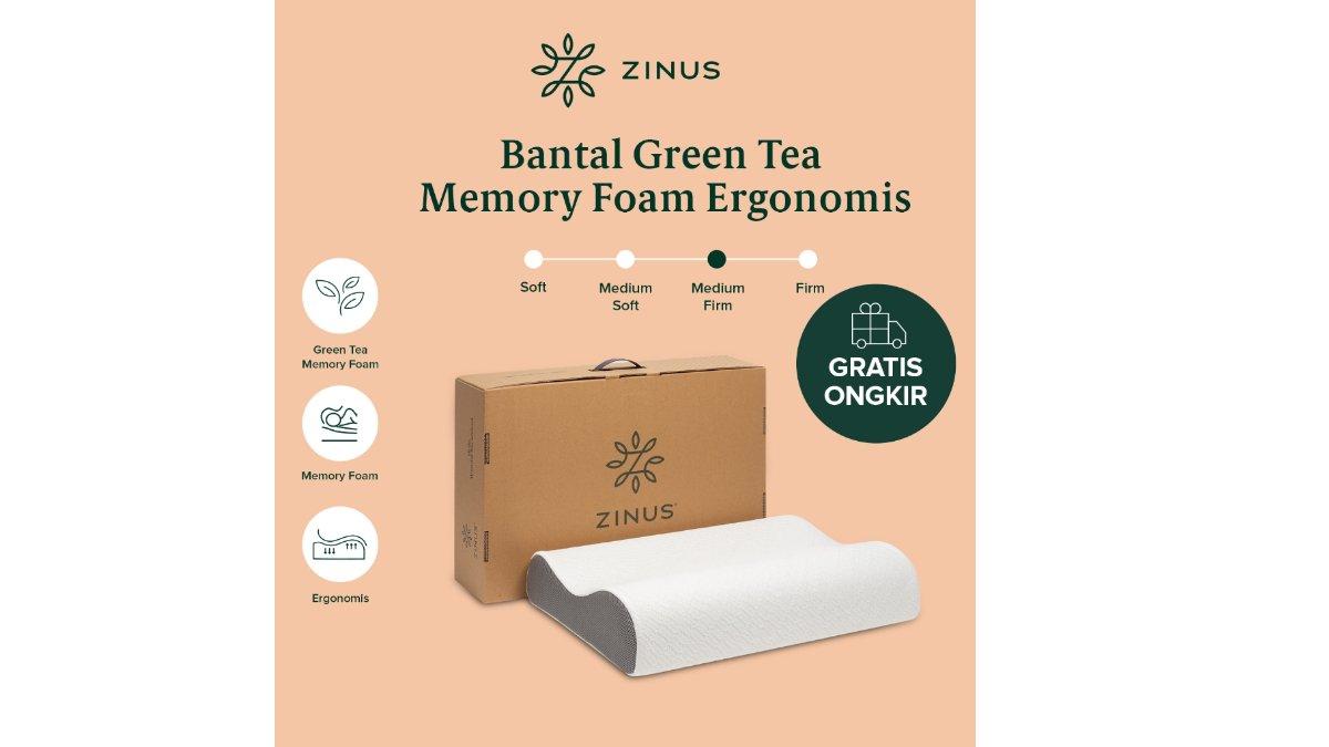 Bantal Zinus Green Tea Memory Foam