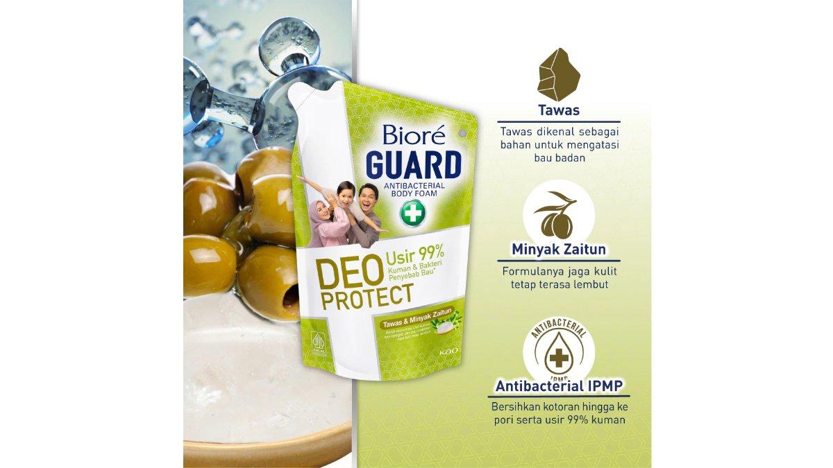 Biore Guard Deo Protect Sabun Mandi Cair Anti Bakteri Halal Tawas dan Minyak Zaitun