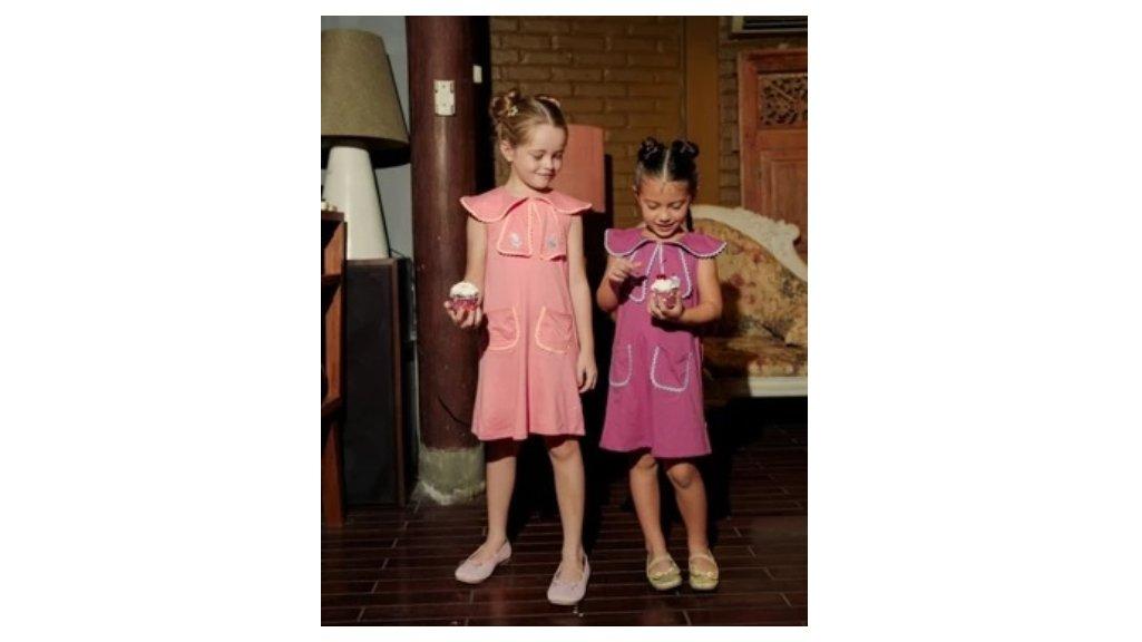 Bohopanna 1-10 Tahun Sailor Collar Dress / Dress Kutung Kerah Pocket Anak Perempuan CBKS