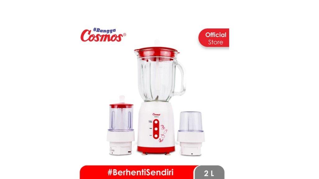 Penggiling bumbu basah (Wet Mill), Goblet Kaca, dan Penggiling bumbu kering (Dry Mill) CB-812G. Cosmos Blender KACA - Blenz - CB-812 G - 2 liter - #BerhentiSendiri