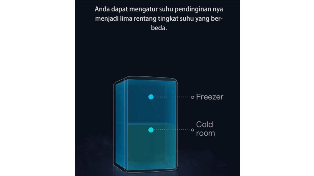 CHANGHONG Kulkas Mini Bar 50L dengan fitur pendingin andal.