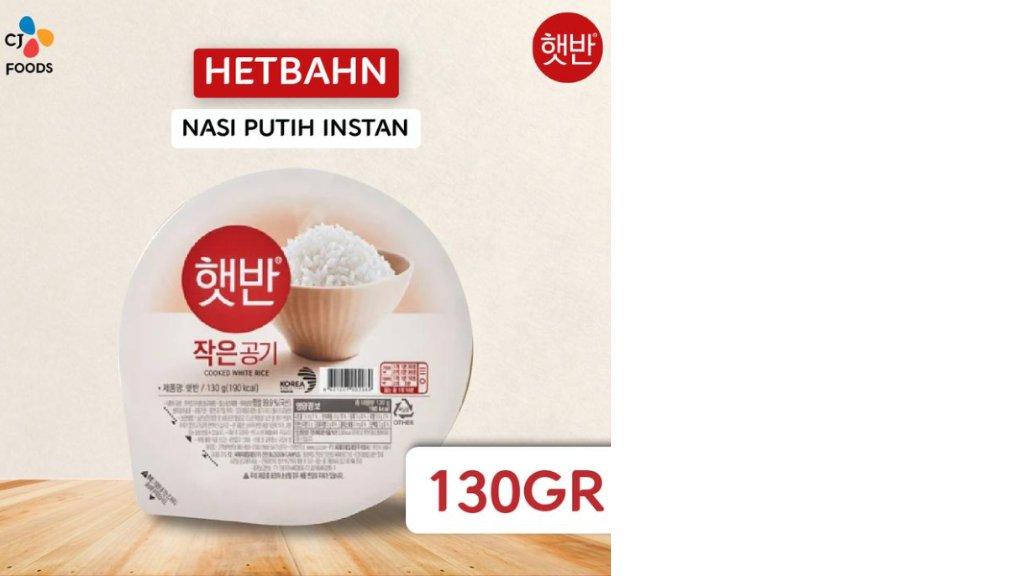 CJ Hetbahn Cooked White Rice - Nasi Putih Instan Korea 130g
