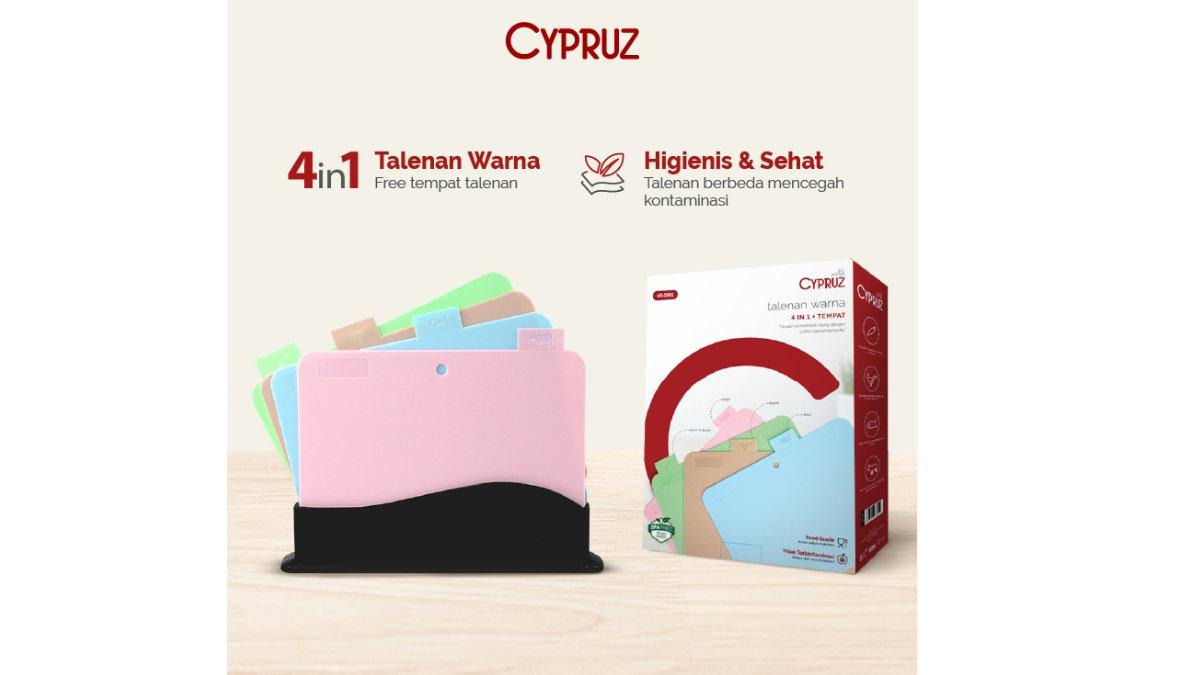CYPRUZ Talenan Multifungsi Chopping Board Set Foodgrade 4 Pcs