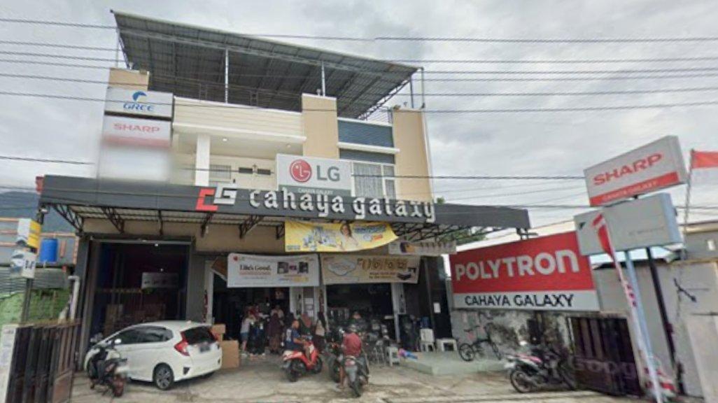 Foto Toko Cahaya Galaxy Electronics di Raya, Mangga Dua, Kecamatan Ternate Selatan, Kota Ternate, Maluku Utara 97734 yang diambil Google Maps pada Agustus 2023.