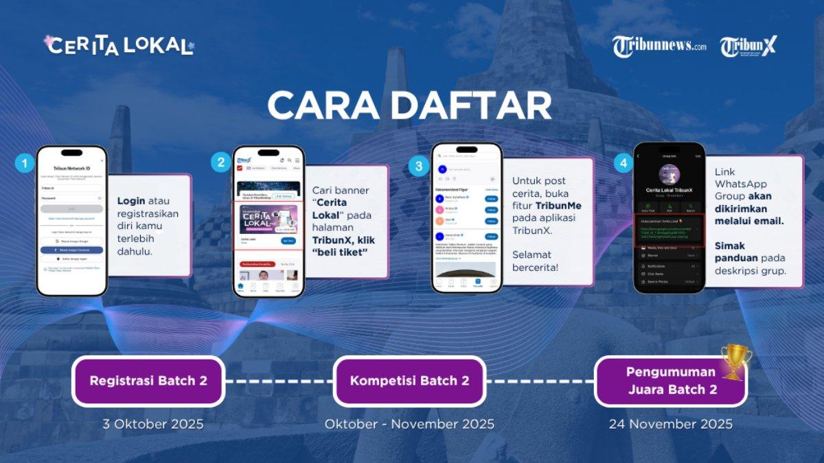 Cara daftar campaign cerita lokal TribunX