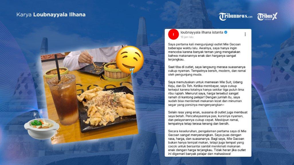 Ilhana menceritakan pengalamannya membeli mie viral pertama kali.