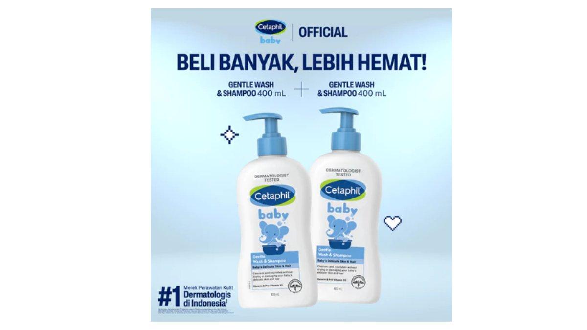 Cetaphil Baby Gentle Wash & Shampoo 400ml Twin Pack