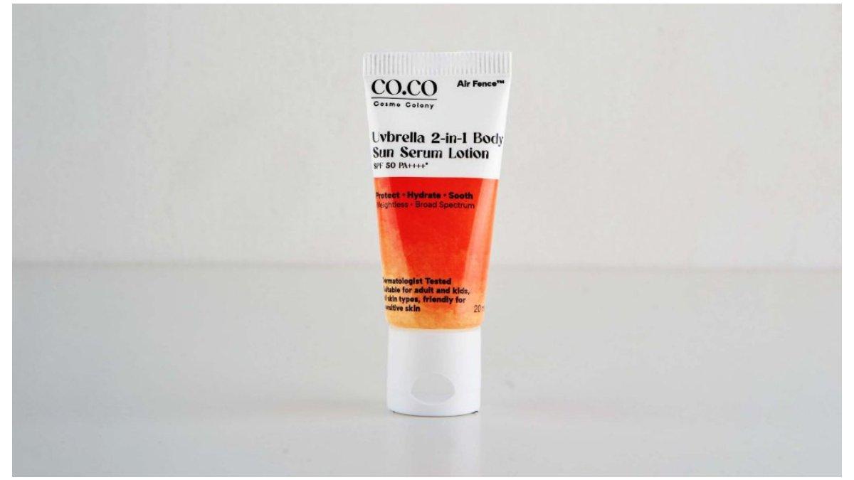 Cosmo Colony Sunscreen Badan CO.CO Uvbrella 2in1 Body Sun Serum Lotion SPF50 PA++++