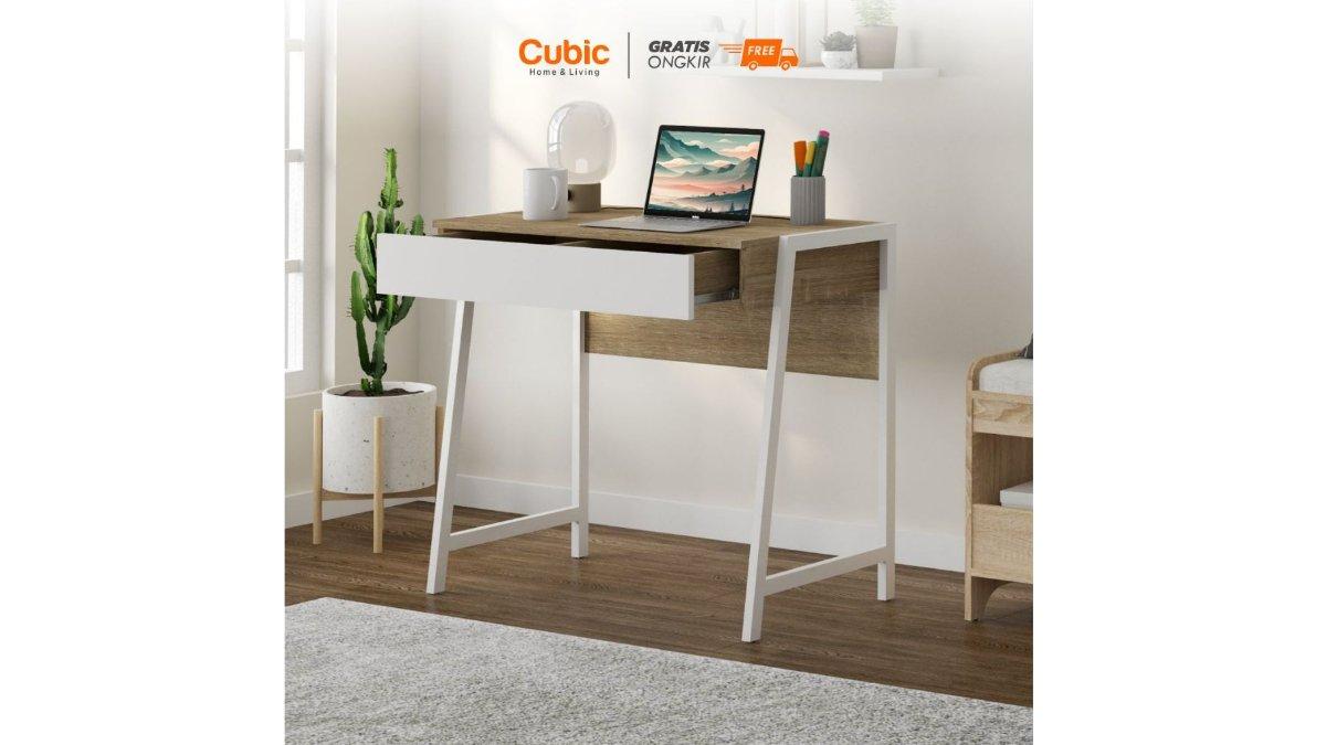 Cubic Meja Kerja Rumah / Meja Komputer Industrial Minimalis / YAGI MK 101 J