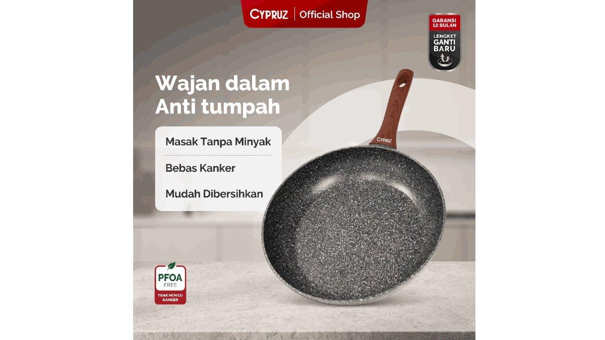 Cypruz Fry Pan Marble 18cm