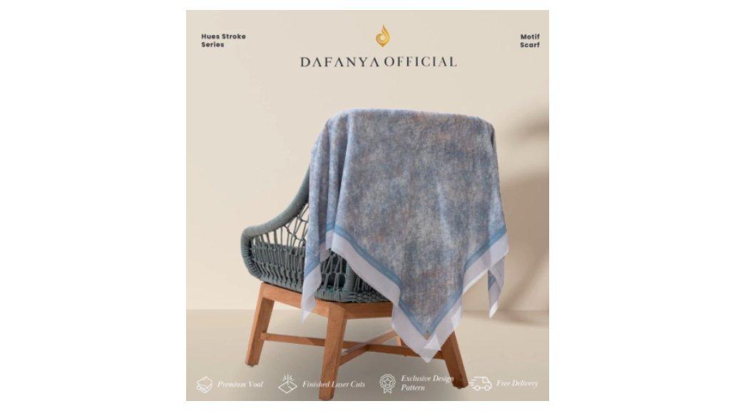 DAFANYA - Hues Stroke Series Jilbab Motif Abstrak Kerudung Segi Empat