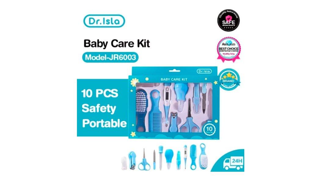 DR.ISLA Gunting kuku bayi 10in1 Manicure Set Nature Series (Potong Kuku Bayi) Baby nail trimmer Baby care kit Sisir Bayi JR6003