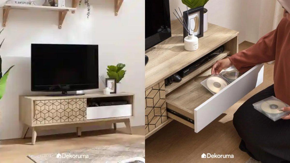 Dekoruma NOMURA Meja TV Kayu Minimalis