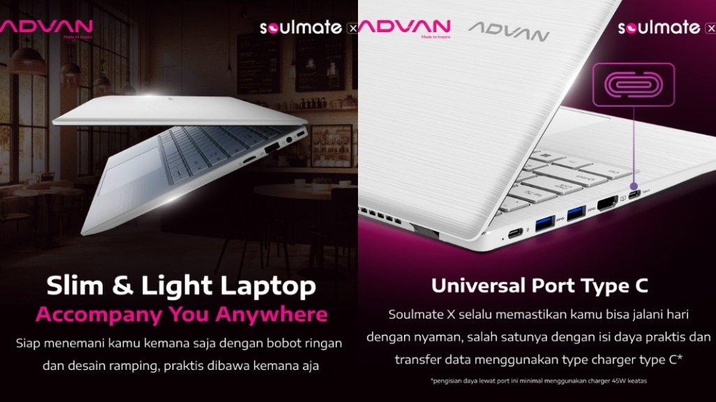 Desain Laptop ADVAN Soulmate X.