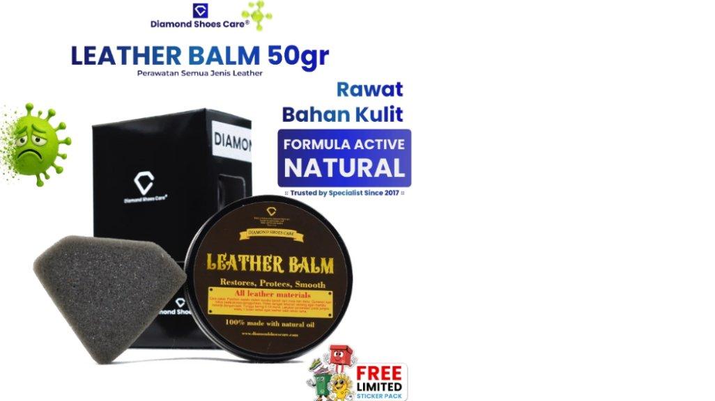 Diamond Leather Balm 50gr Sepatu – Pelembab & Conditioner Kulit Anti Retak untuk Shoes Care Harian