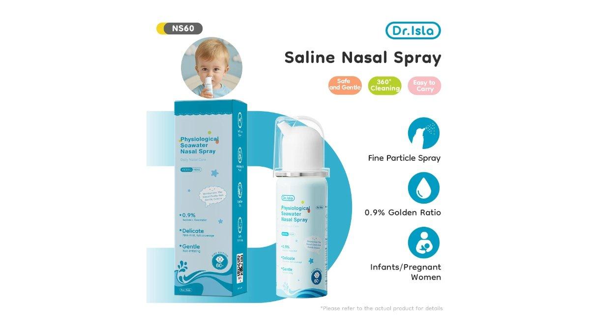 Dr.isla Nasal Spray Baby Nasal Hygiene Spray 60ml Gentle
