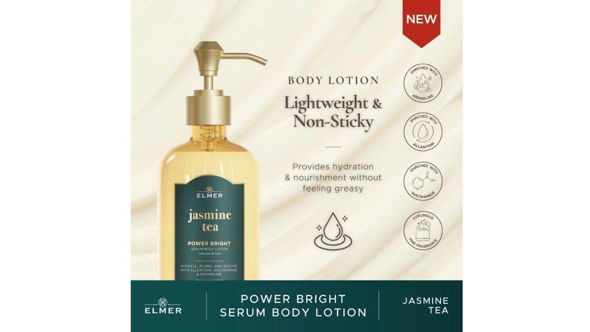 ELMER Power Bright Serum Body Lotion Jasmine Tea