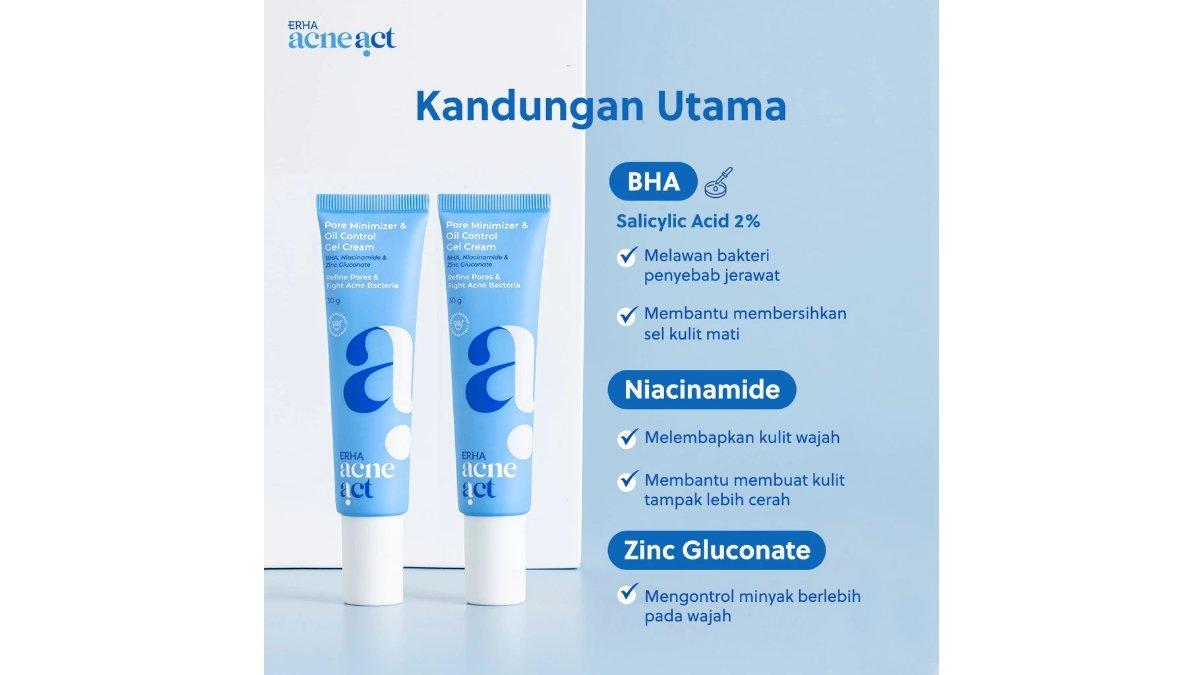ERHA AcneAct Pore Minimizer & Oil Control Gel Cream
