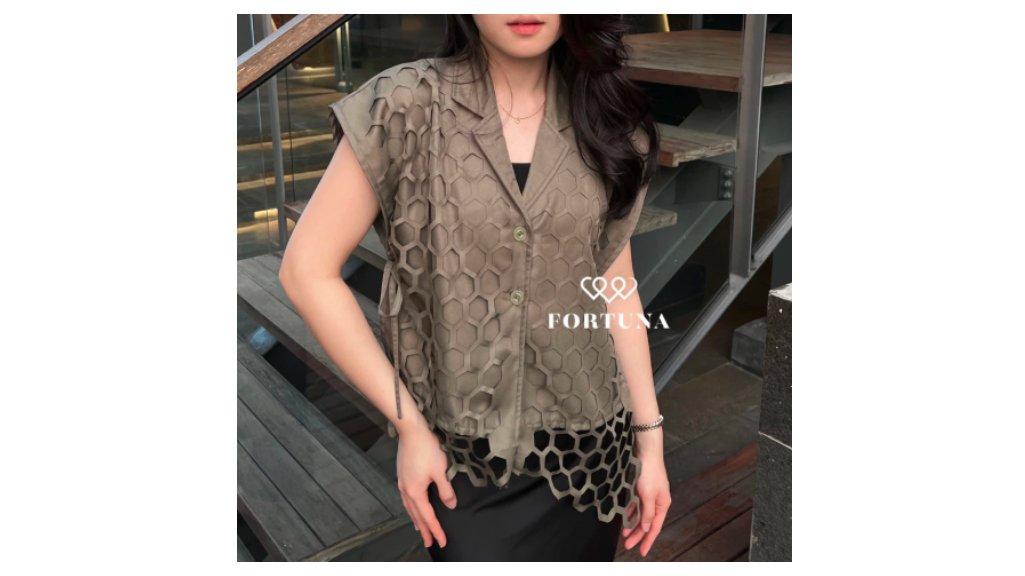 Elana Vest By Fortuna Katun All Size