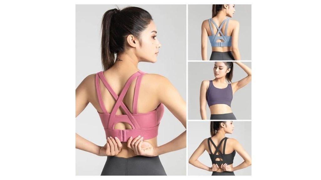 FITLY 1131 Sport Bra Push-Up Atasan Untuk Olahraga Yoga Gym Fitness Aerobik