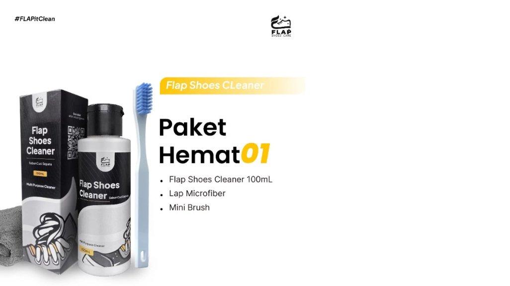 Flap Shoes Care - Paket Pembersih Sepatu Putih & Warna SC1 100mL