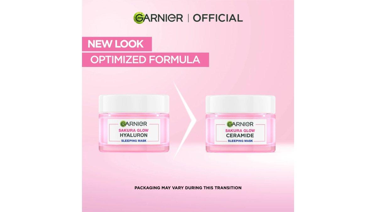 GARNIER Sakura Glow Ceramide Skin Barrier Sleeping Mask Night Cream