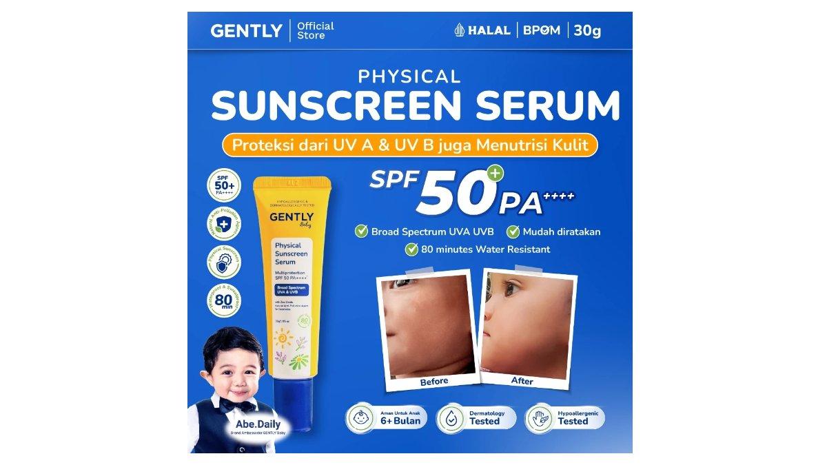 GENTLY Baby Physical Sunscreen Serum Bayi Anak 30 gr |